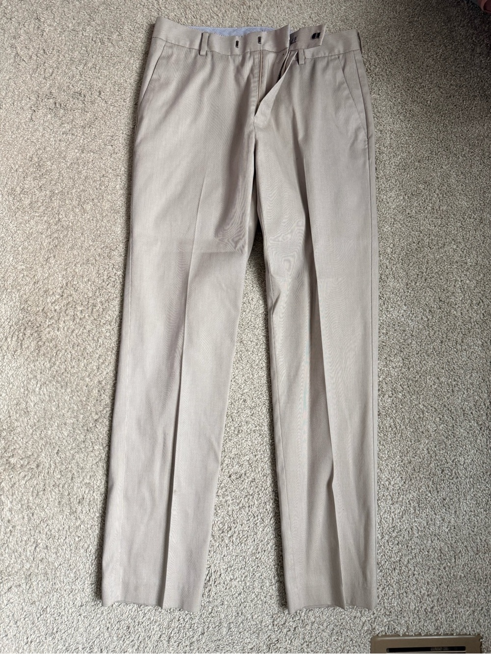 Charles Tyrwhitt Light Beige Men's Dress Trousers